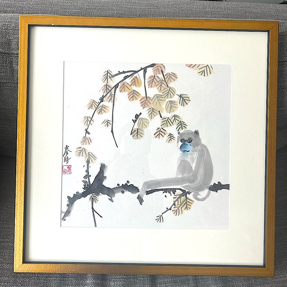 FRAMEBRIDGE Olympia Frame with Artwork — 21” x 21” Gold frame with black sides - Picture 5 of 5